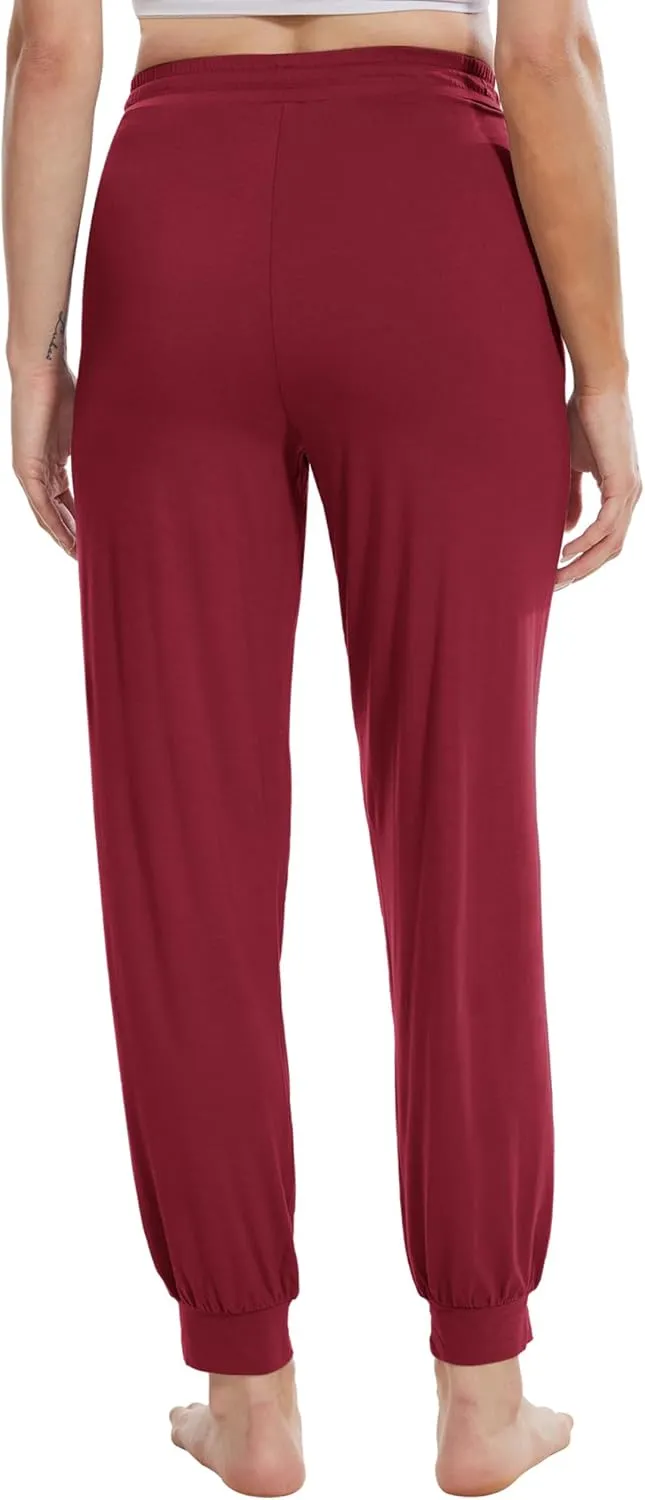 WiWi Pajama Pants for Women Viscose from Bamboo Lounge Bottoms with Pocket Sweatpants Joggers Night Pant S-XXL