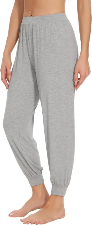 WiWi Womens Pajama Bottoms Soft Viscose from Bamboo Joggers pants Yoga Pants Casual Lounge S-XXL