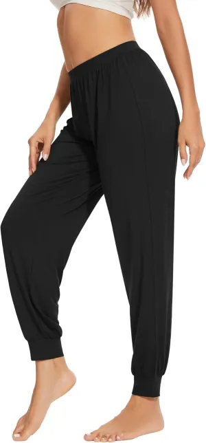 WiWi Womens Pajama Bottoms Soft Viscose from Bamboo Joggers pants Yoga Pants Casual Lounge S-XXL