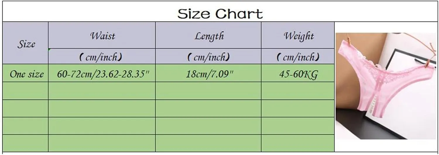 Women High-Waisted G String Thongs Underwears Lightweight Soft Lace Trim T-Back Panties