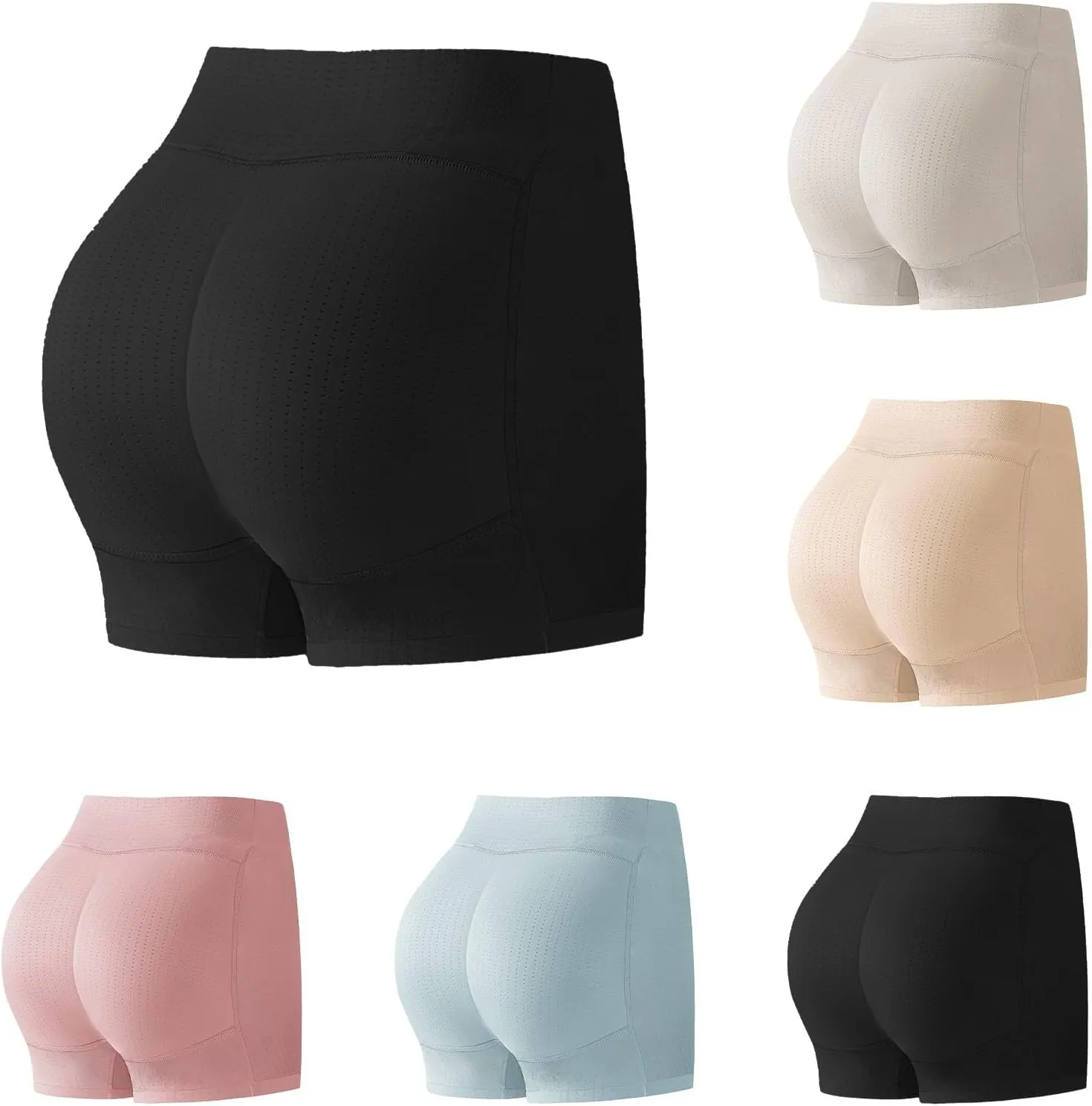 Women Lace Trim Underwear High Waisted Full Coverage Panties Soft Stretchy See Through String Bikini