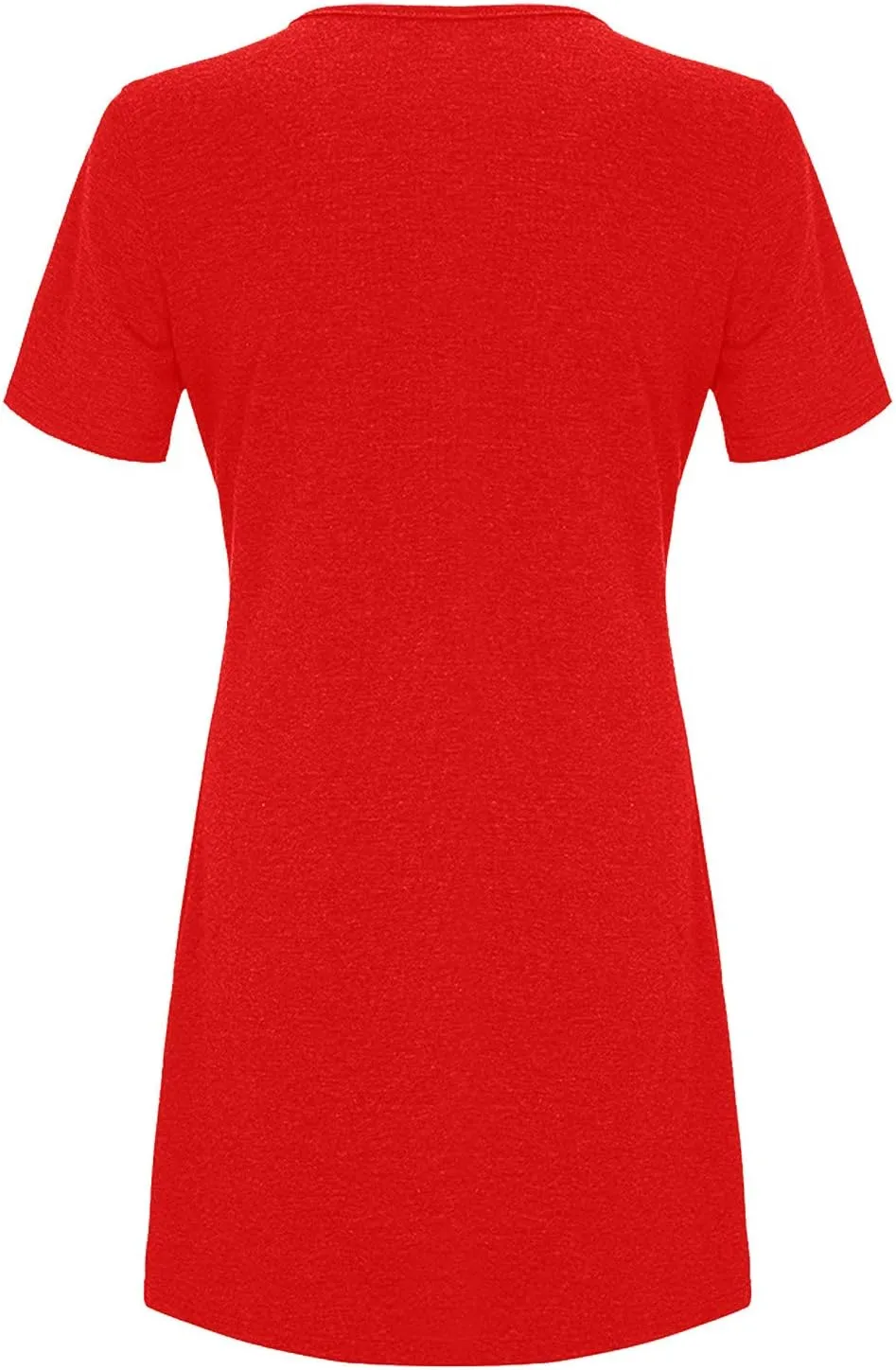 Women Midi Dress Solid Classy Cotton Short Sleeve Crew Neck T Shirt Dress Party Holiday Gauze Outfits for Women