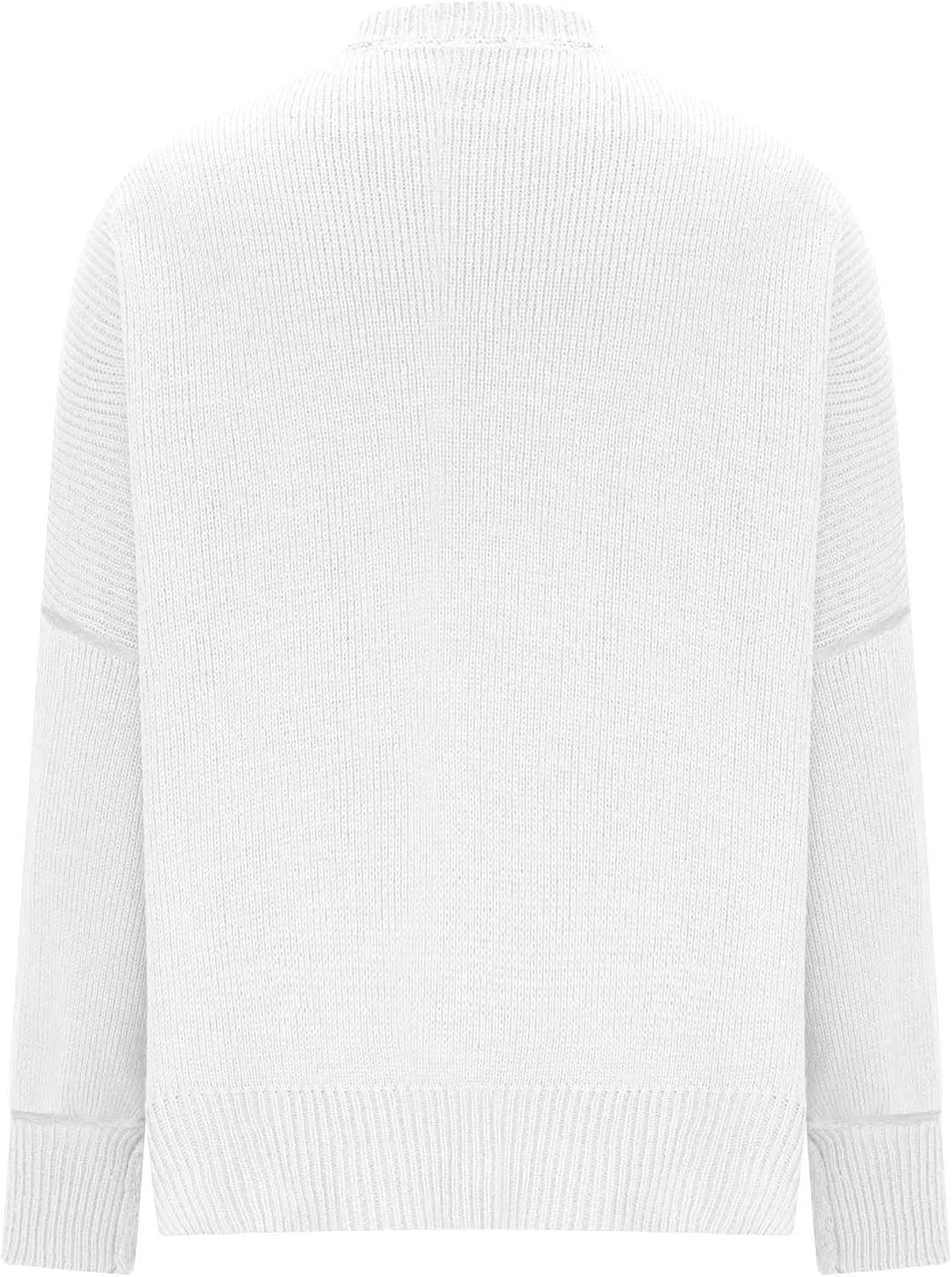 Womens 2023 Oversized Sweaters Batwing Long Sleeve Pullover Sweaters Side Slit Ribbed Knit Sweaters Jumper Tops