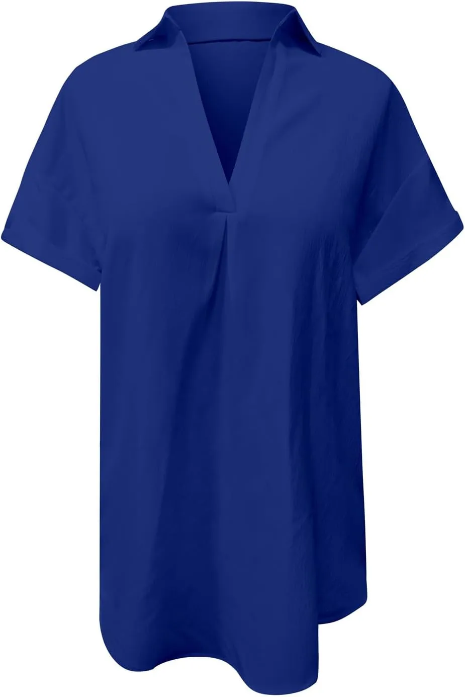 Women's Casual Shift Dresses Summer V Neck Short Sleeve Side Cut Out Mini Dress Fashion Beach Coverups for Women 2025