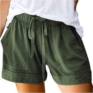 Womens Casual Shorts High Waisted 2025 Dressy Casual Wide Leg Lightweight Lounge Beach Shorts Summer Vacation Outfits
