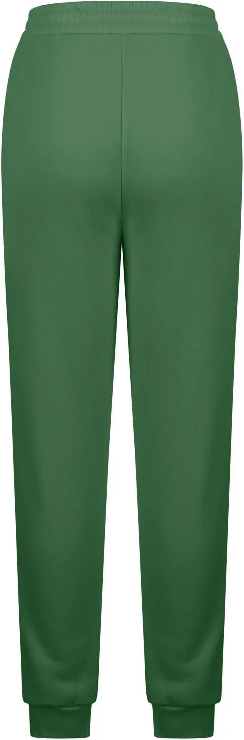 Womens Cinch Bottom Sweatpants Stars Print High Waisted Athletic Joggers Fleece Lined Lounge Trousers Winter Outfits
