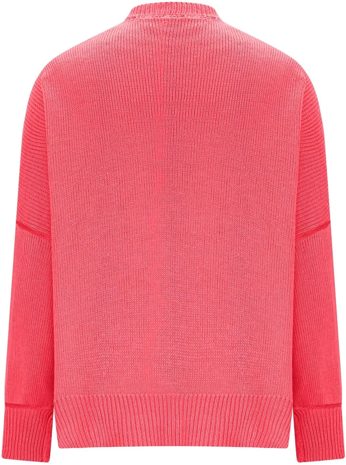 Womens Fall Fashion 2023 Crewneck Oversized Sweaters Batwing Long Sleeve Sweater Side Slit Ribbed Knit Pullover Tops