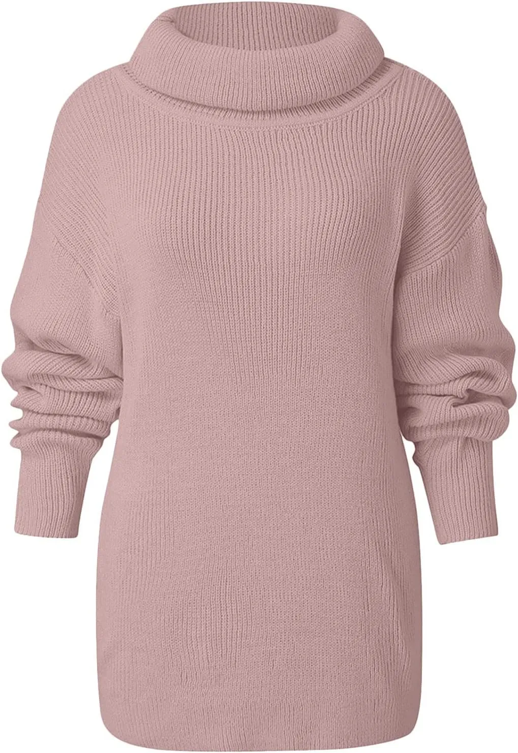 Womens Fall Oversized Sweaters 2023 Fashion Chic Turtleneck Batwing Long Sleeve Jumper Tops Soft Knitted Pullover