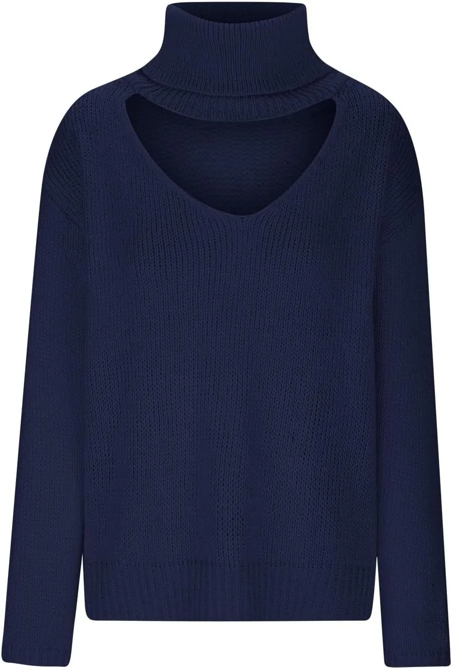 Womens Fall Tops Trendy Casual Turtleneck Sweaters Soft Warm Winter Knitted Sweaters Plus Size Jumper Tops
