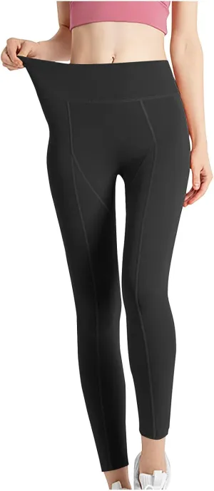 Women's High Waisted Leggings Fitness Sports Running Yoga Athletic Pants Firm Compression Shapewear Leggings