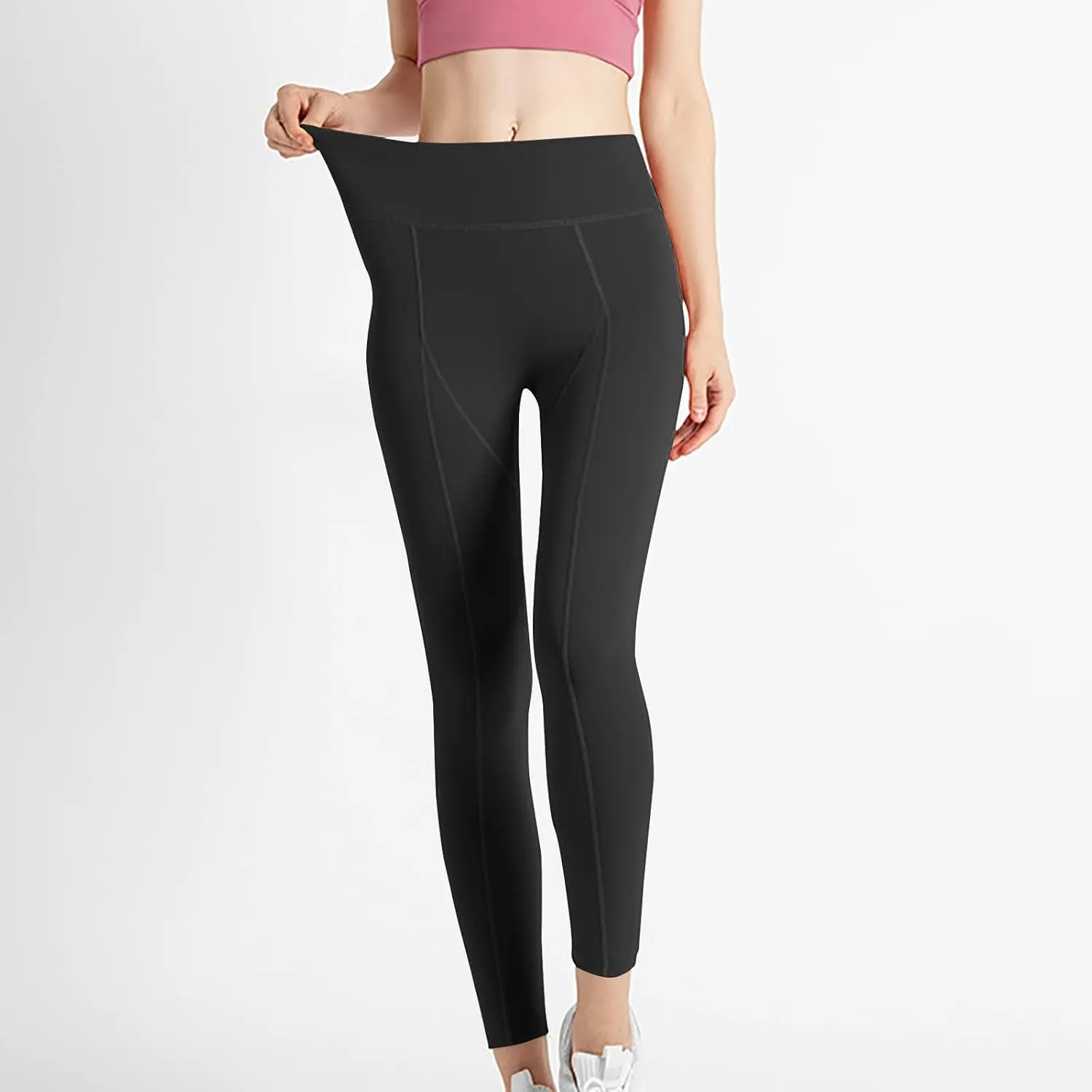 Women's High Waisted Leggings Fitness Sports Running Yoga Athletic Pants Firm Compression Shapewear Leggings