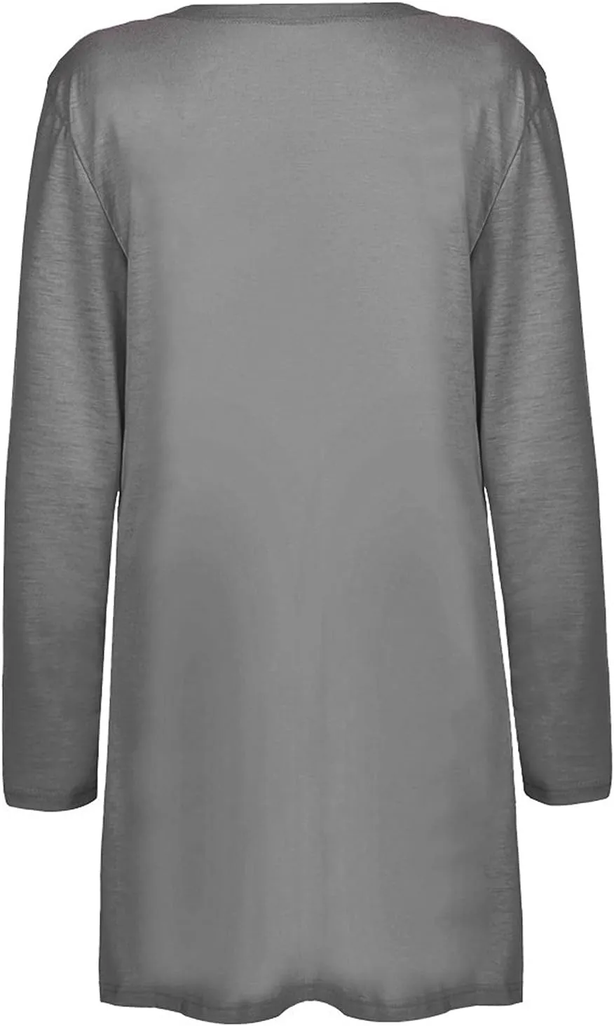 Womens Lightweight Summer Cardigan with Pockets Plus Size Long Sleeve Casual Comfy Thin Open Front Kimono Cardigans
