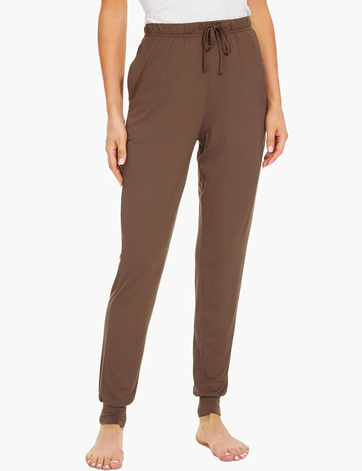 Women's Pajama Pants - Viscose Made from Bamboo, Joggers Pants with Pockets Comfy Lounge Sleep Pants Pj Bottoms