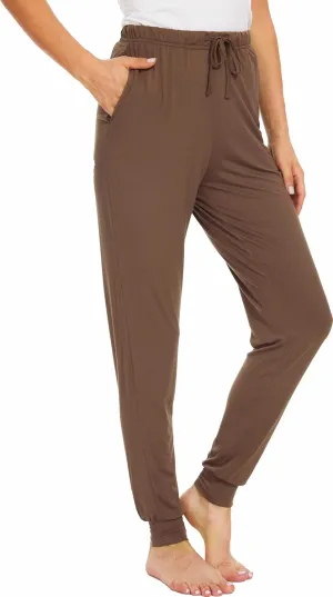 Women's Pajama Pants - Viscose Made from Bamboo, Joggers Pants with Pockets Comfy Lounge Sleep Pants Pj Bottoms