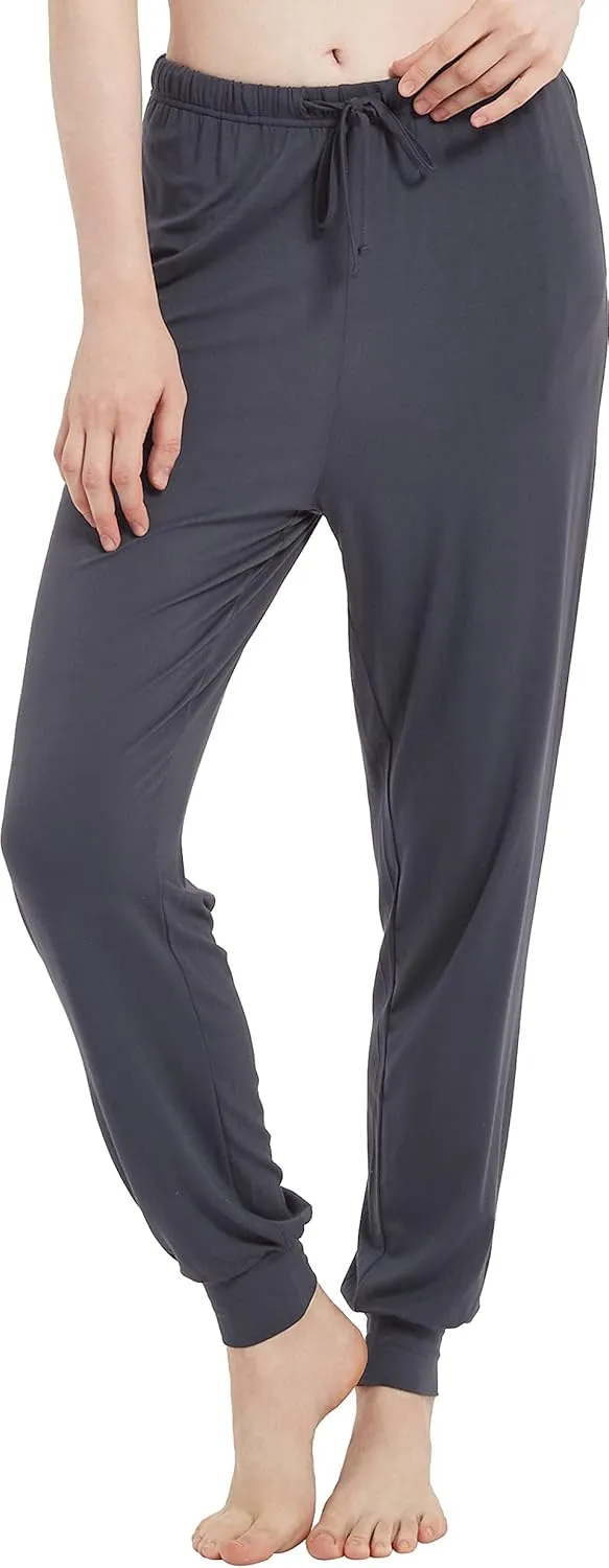 Women's Pajama Pants - Viscose Made from Bamboo, Joggers Pants with Pockets Comfy Lounge Sleep Pants Pj Bottoms
