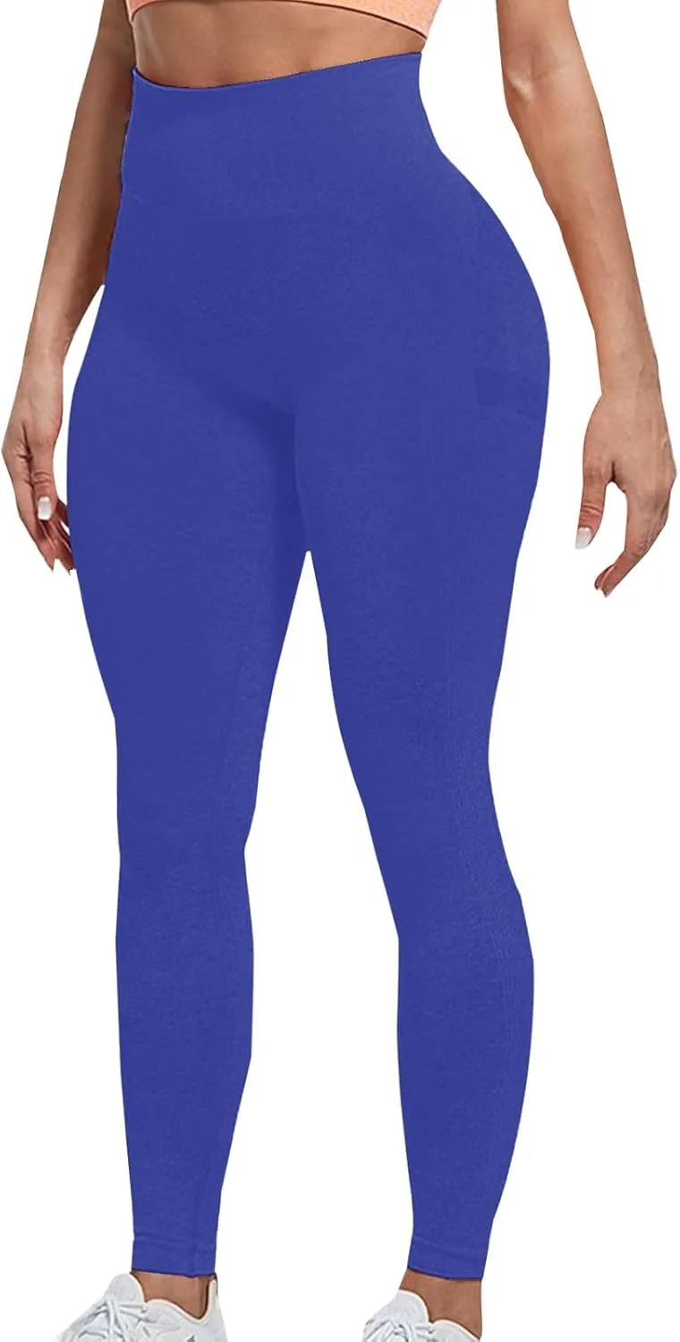Women's Sports Leggings High Waist Belly Yoga Pants Slim Butt Lifting Shapewear Seamless Workout Gym Fitness Tights