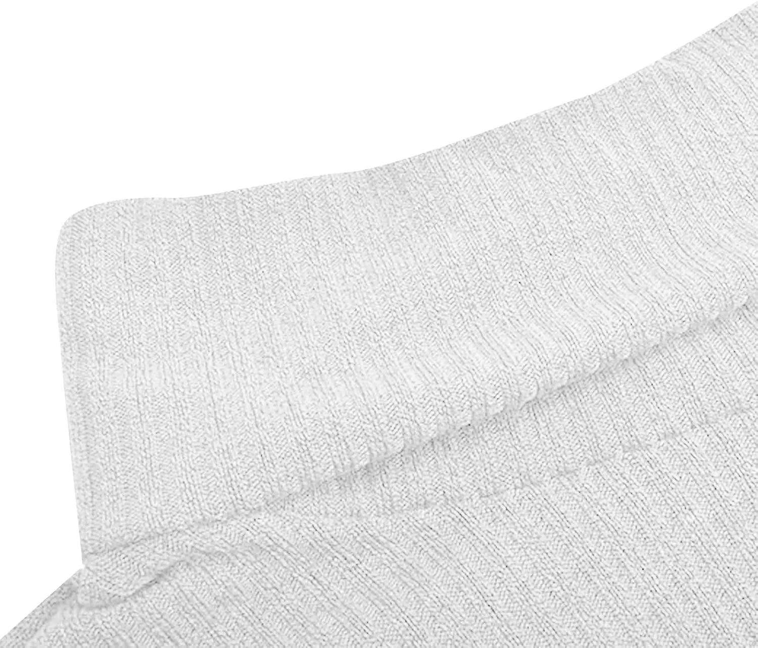 Womens Turtleneck Chunky Pullover Oversized Sweaters Cowl Neck Long Sleeve Winter Slouchy Loose Knit Sweaters Trendy