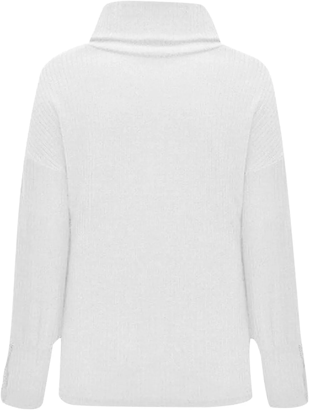 Womens Turtleneck Chunky Pullover Oversized Sweaters Cowl Neck Long Sleeve Winter Slouchy Loose Knit Sweaters Trendy
